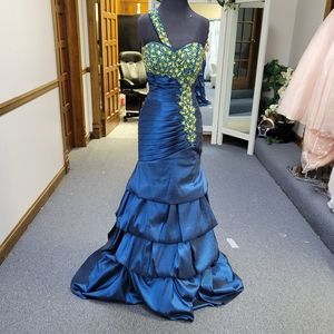 PARTYTIME MIDNIGHT BLUE MERMAID DRESS